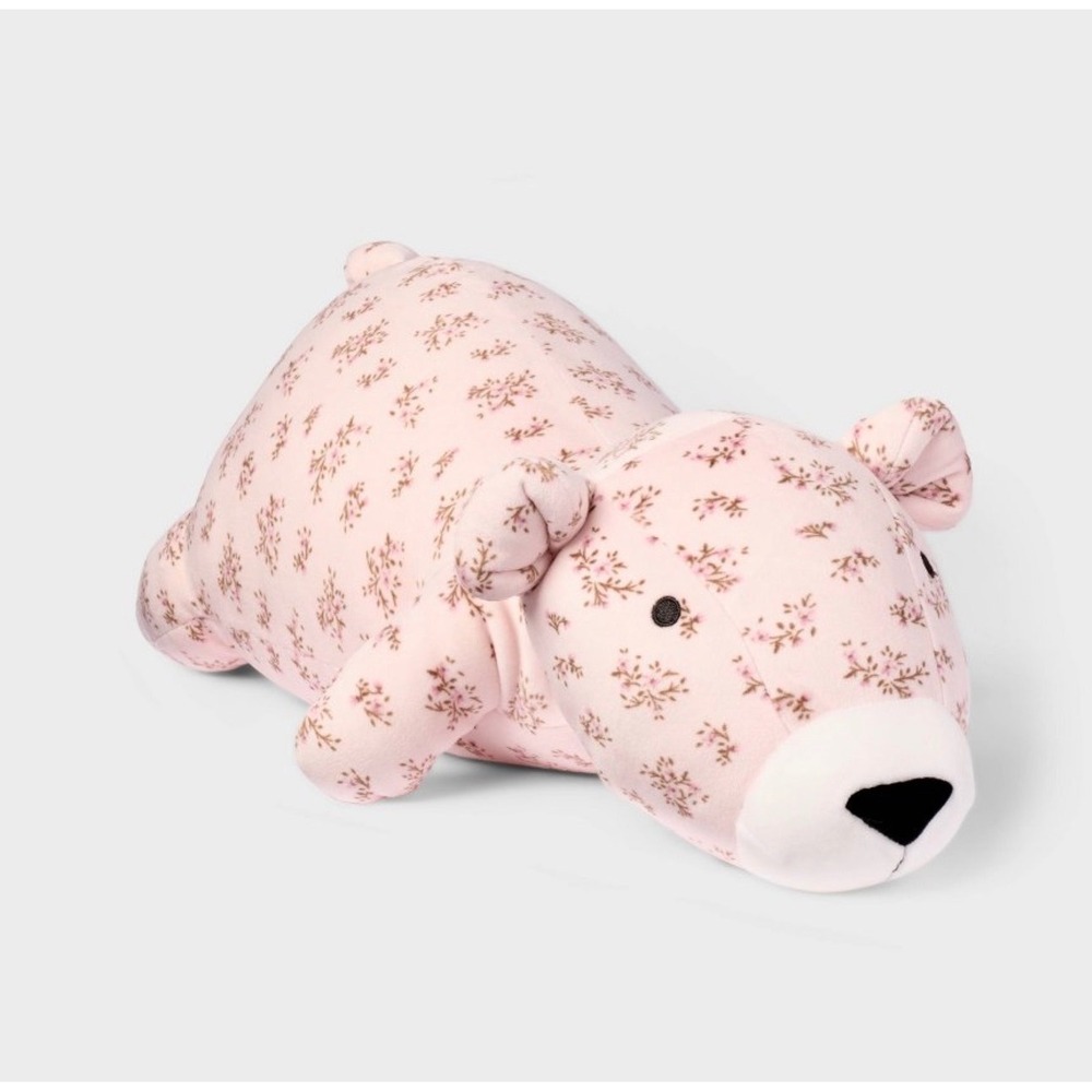 Hollister Floral Pink Bear Plush 2022 Limited Edition Soft Toy Weighted